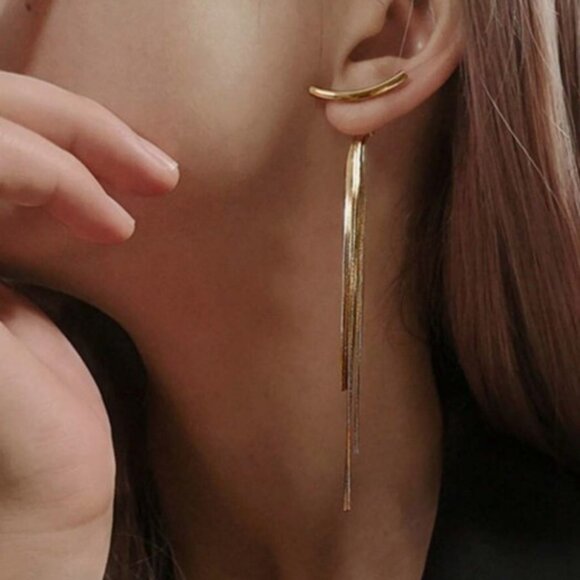 🌟BUY 1 GET 1 FREE🌟 BRAND NEW Long Tassel Earrings - Picture 5 of 6